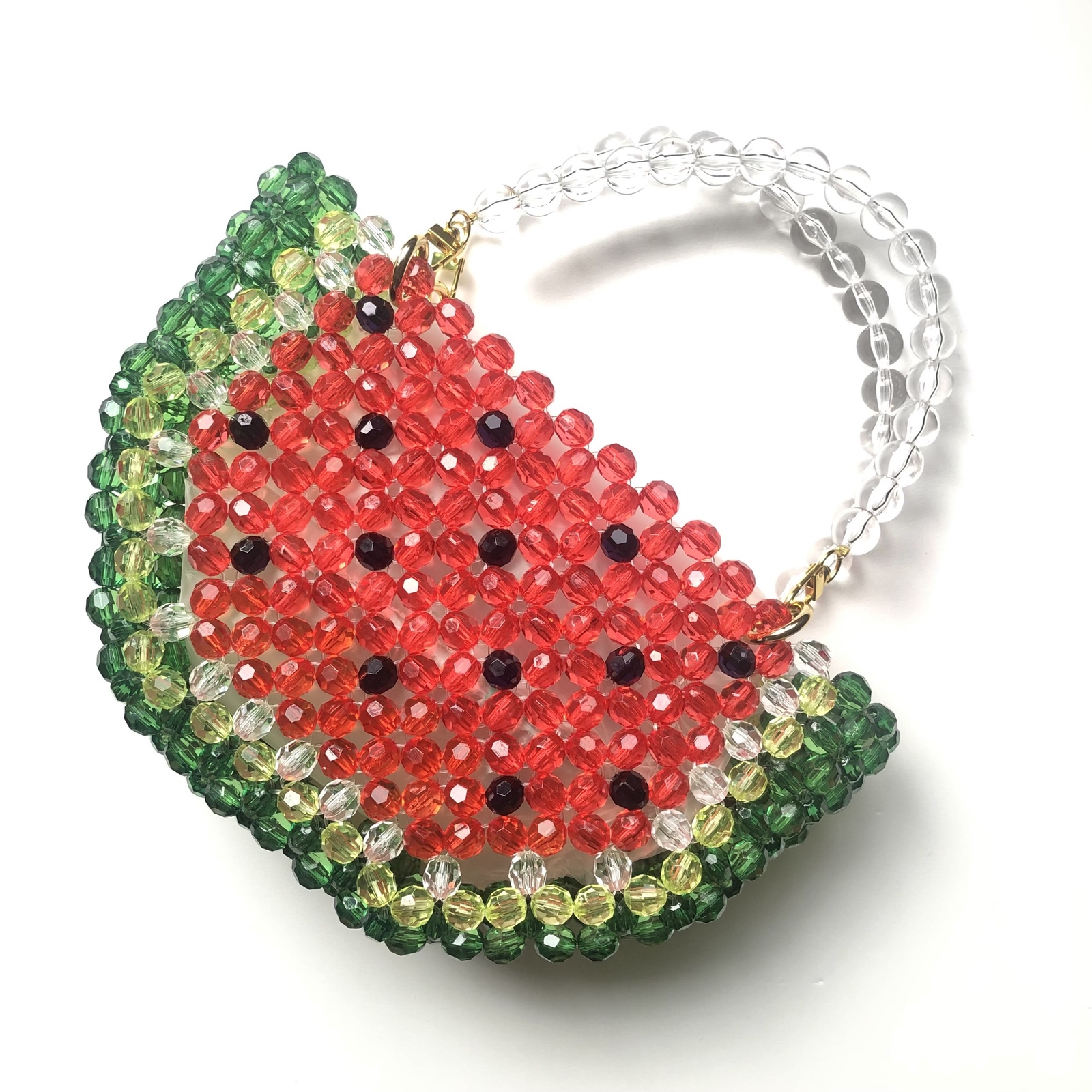 スイカの2wayビーズバッグ <3D watermelon>【M】⚠️受注制作