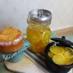 再販売なし SALE💖🌈ミニチュア  ドールハウス  フルーツ レモン シロップ漬け ケーキ カフェ 料理  スイーツ     