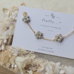 ❁puffy bracelet グレー❁