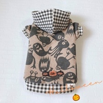 【犬服セミオーダー】パピー犬服小型犬服ロング犬服犬服中型犬服 ハッピーハロウィン モンスター柄犬服パーカー🎃