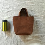 【N様のオーダー品です】  『環桜』 革袋 濃茶 ミニサイズ