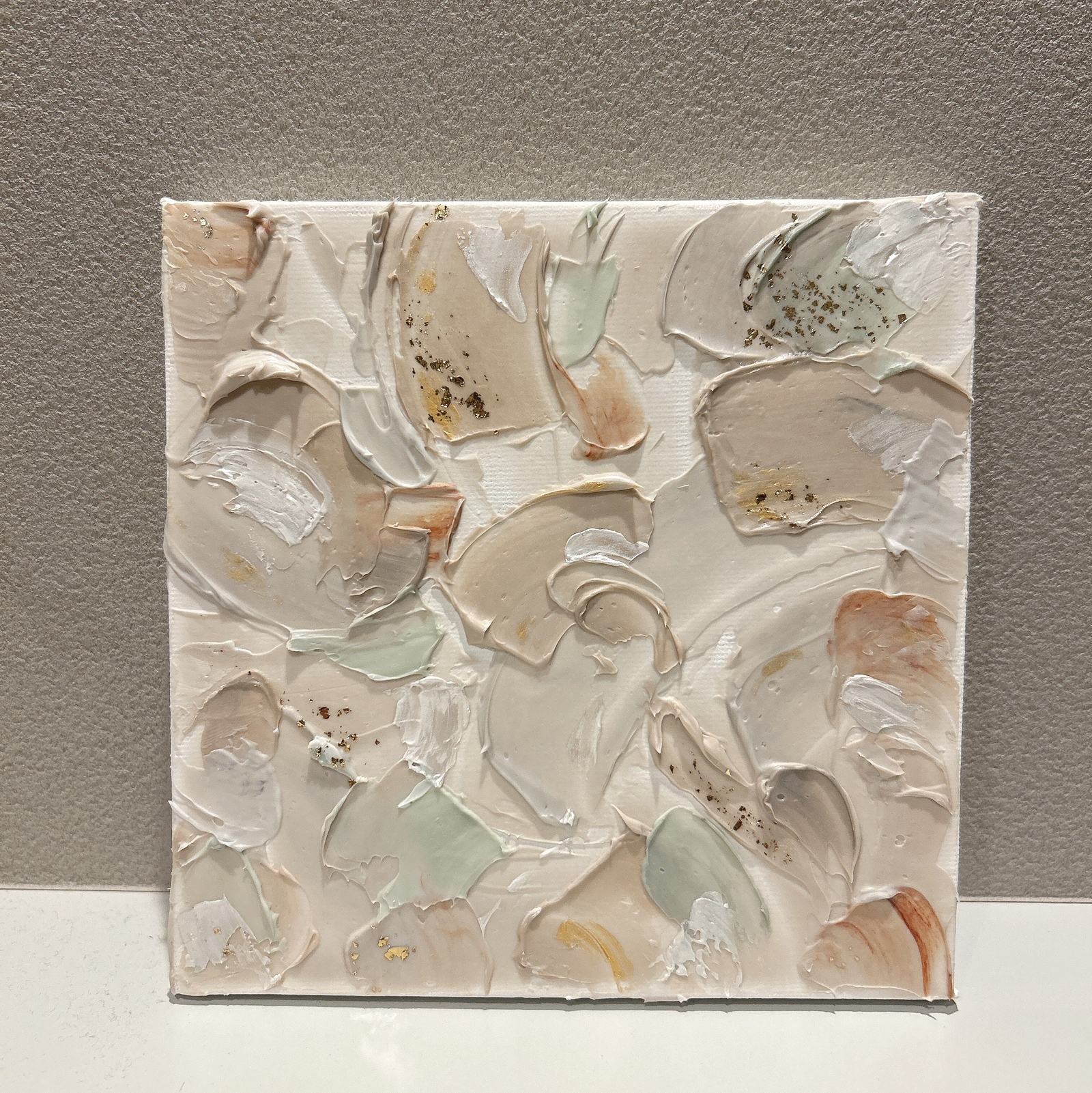 テクスチャーアート ニュアンスカラー 原画 15×15キャンバス - youth