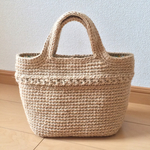 麻ひもバッグ