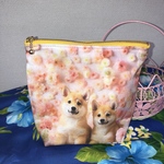 ポーチ、柴犬、ハンドメイド