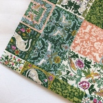 【シーチング55×50】Art Nouveau Symphony Petite animal・グリーン系