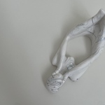 object【 1244 】ﾎﾜｲﾄﾏｰﾌﾞﾙ×銀箔