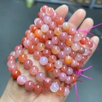 塩源メノウ ☆天然石 ブレスレット  パワーストーン 数珠 ハンドメイド 連材 塩源瑪瑙