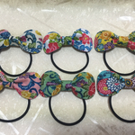 💝感謝セール❗️️🍀沖縄紅型プリント柄ヘアゴム(花柄)¥350→¥300