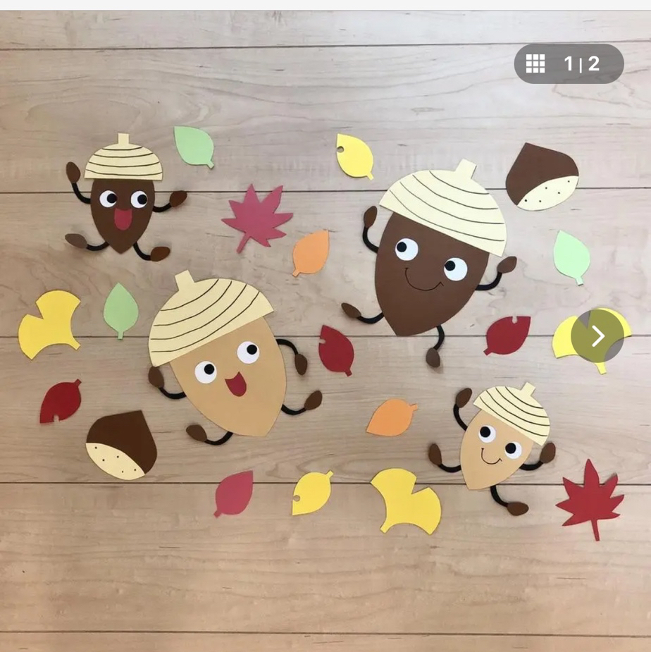 どんぐり 秋 壁面飾り - MPAPER'S GALLERY | minne byGMOペパボ 国内