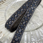 [150cmカット] 2031A、シルク・インド刺繍リボン