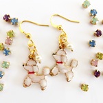 プードルピアス💛（パールホワイト）