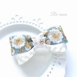 ＊インド刺繍＊華やかリボンバレッタ(クリップ有り)