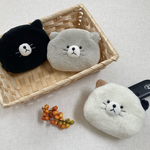 【送料無料】もこもこねこのキーポーチ