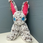 うさちゃんミニバッグ ローズボア ブラウン&ホワイト