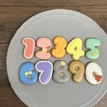 ぷっくりすうじアイシングクッキー＊お誕生日やお祝いごとに🎁