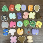 ぷっくりアルファベットアイシングクッキー＊お誕生日やお祝いごとに🎁