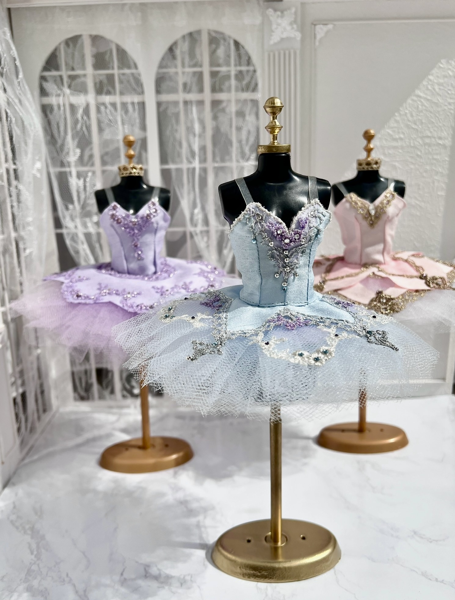 バレエ ミニチュチュ 衣装 フロリナ姫•シルビア•メドゥーラ❁*.ﾟ