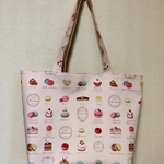 オーダー品＊マカロン柄トートバッグ(LL)＊ピンク