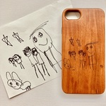 【オーダーメイド】iphoneケース　手書き　スマホケース　オリジナル　ロゴ　桜　プレゼント