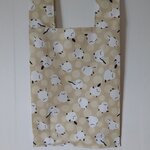 送料込♡お米10㎏1Lペット8本!　へこたれないエコバッグ♡　シマエナガ柄
