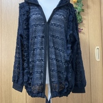 H様専用品(ネイビーニットレースの羽織り物)