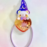 レジンアクセサリー にゃむにゃむ♡ シャカシャカ ハロウィン ヘアゴム くま
