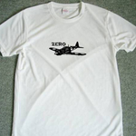 零戦 切り絵 ドライTシャツ 戦闘機 日本