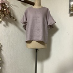 リネン　フリル袖ブラウス💕