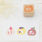 【へこみあり】ロールケーキのはんこ