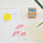 お月様と合わせて使える雲のはんこ