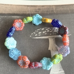 【15コセット】JIRI＊IVANA#czech beads#チェコビーズ　flower11㍉ mixassort/blue