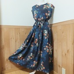 花柄ワンピース♪98　　　　　♪ポリエステル♪123cm