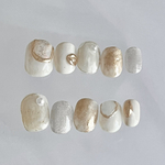 ネイルチップ　パールニュアンスネイルチップ