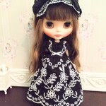 ネオブライス用ドレス-モノクロ