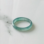[R15-027］ ジェイド　JADE ヒスイ　本翡翠　くりぬき　リング　天然石　一点物　グアテマラ産　16号