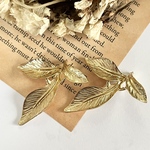 ［10個 ］リーフパーツ ゴールド
