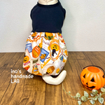 犬服　ハロウィン♪カボチャパンツのようなバルーンワンピース