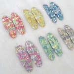 リバティぱっちん留め（オーバル4cm/5cm）/Jenny's Ribbons 2個セット