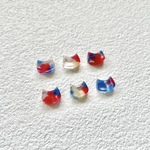 トリコロールポンチにゃんこ　フェイスピアス＆イヤリング　かけら　猫