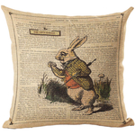 再販⭐️️2アリスお急ぎうさぎのクッションカバー