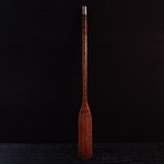 サイフォンヘラ　漆仕上げ欅と真鍮２４センチタイプ