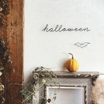  【minne  mag.掲載】halloween(コウモリ別売)ワイヤー レタリング (虫ピン付属) ハロウィン ワイヤークラフト ワイヤーアート ウォールデコ デコレーション 壁飾り