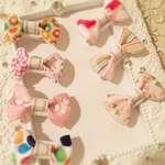 コロン♪としたリボンのヘアクリップⅡ♡2個セット
