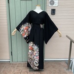 SVL218   着物リメイク　着物袖ロングドレス