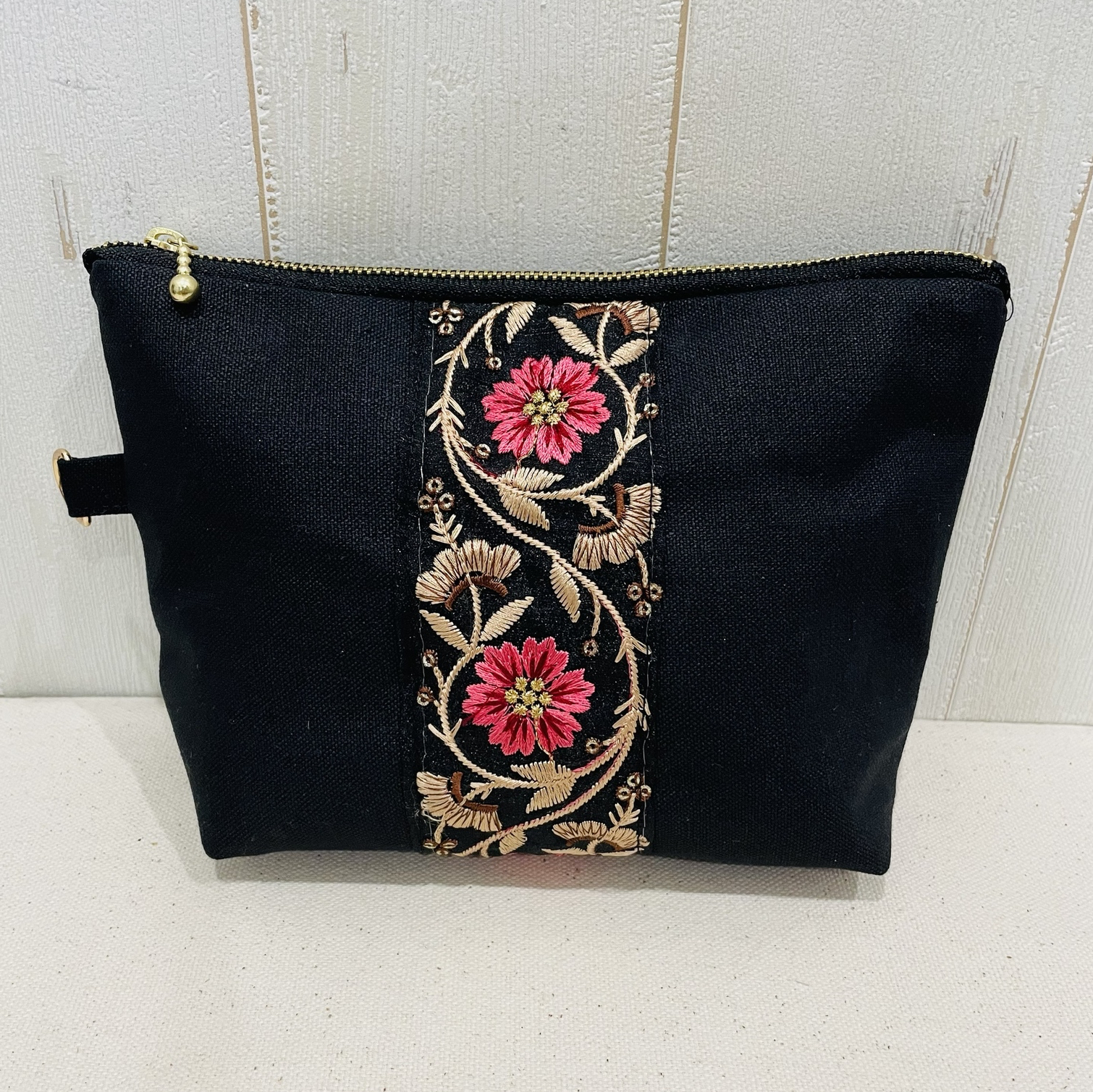インド刺繍リボンのショルダーバッグ - aora