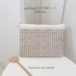 送料無料＊Mサイズ母子手帳ケース＊名前入れ＊名入れ＊ファスナーポーチ＊ギフト＊出産祝い＊通帳ケース