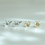 天然石　水晶　クリスタル ブラジル産 4ミリ　一粒ピアス　つけっぱなしピアス　アレルギー対応　　サージカルステンレス　クォーツ　透明　クリア　上品　キラキラ　お仕事　軽量　