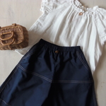 r306　紺色ガウチョ　100