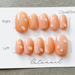  【再販5】桃ネイル ニュアンス ジェルネイルチップ