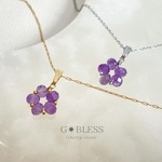 【数量限定】148 Gentian -ﾘﾝﾄﾞｳ／ アメジスト ネックレス
